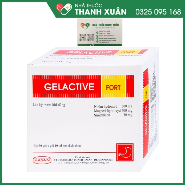 Gelactive Fort - Làm dịu các triệu chứng rối loạn tiêu hóa